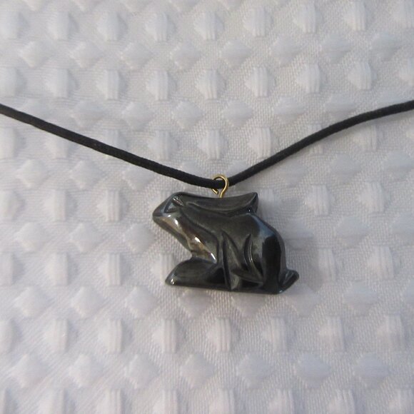 BLACK Bunny HEMATITE gemstone - Picture 1 of 7